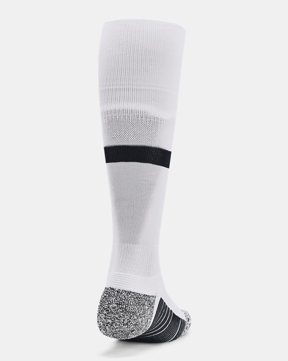 Unisex UA Magnetico Pocket Over-The-Calf Socks in White image number 2
